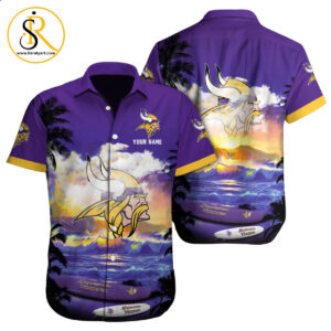 Minnesota Vikings NFL Football Custom Hawaiian Shirt for Men Women Gift For Fans SeratyArt
