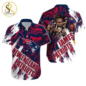 New England Patriots Hawaiian Shirt NFL Football Custom Hawaiian Shirt for Men Women Gift For Fans 14 SeratyArt