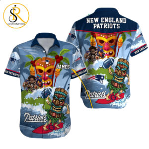 New England Patriots Hawaiian Shirt NFL Football Custom Hawaiian Shirt for Men Women Gift For Fans 31 SeratyArt