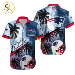 New England Patriots Hawaiian Shirt NFL Football Custom Hawaiian Shirt for Men Women Gift For Fans 32 SeratyArt