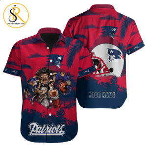 New England Patriots Hawaiian Shirt NFL Football Custom Hawaiian Shirt for Men Women Gift For Fans 54 SeratyArt
