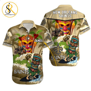New Orleans Saints Hawaiian Shirt NFL Football Custom Hawaiian Shirt for Men Women Gift For Fans 31 SeratyArt