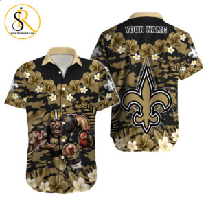 New Orleans Saints Hawaiian Shirt NFL Football Custom Hawaiian Shirt for Men Women Gift For Fans 37 SeratyArt