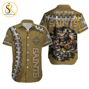 New Orleans Saints Hawaiian Shirt NFL Football Custom Hawaiian Shirt for Men Women Gift For Fans 38 SeratyArt