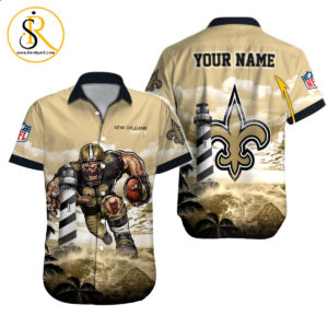 New Orleans Saints Hawaiian Shirt NFL Football Custom Hawaiian Shirt for Men Women Gift For Fans 40 SeratyArt