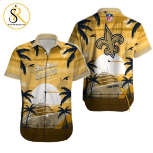 New Orleans Saints Hawaiian Shirt NFL Football Custom Hawaiian Shirt for Men Women Gift For Fans 47 SeratyArt