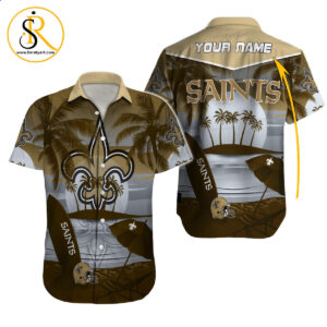 New Orleans Saints Hawaiian Shirt NFL Football Custom Hawaiian Shirt for Men Women Gift For Fans 48 SeratyArt