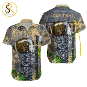 New Orleans Saints Hawaiian Shirt NFL Football Custom Hawaiian Shirt for Men Women Gift For Fans 52 SeratyArt