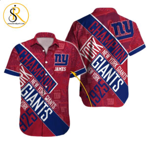 New York Giants Hawaiian Shirt NFL Football Custom Hawaiian Shirt for Men Women Gift For Fans 16 SeratyArt