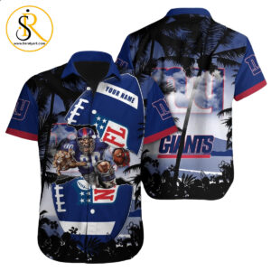 New York Giants Hawaiian Shirt NFL Football Custom Hawaiian Shirt for Men Women Gift For Fans 22 SeratyArt