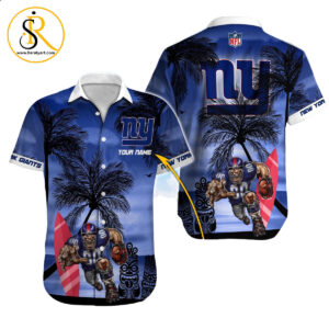 New York Giants Hawaiian Shirt NFL Football Custom Hawaiian Shirt for Men Women Gift For Fans 46 SeratyArt