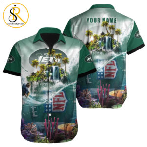 New York Jets Hawaiian Shirt NFL Football Custom Hawaiian Shirt for Men Women Gift For Fans 16 SeratyArt