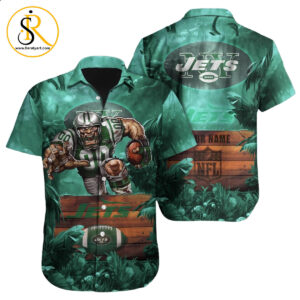 New York Jets Hawaiian Shirt NFL Football Custom Hawaiian Shirt for Men Women Gift For Fans 21 SeratyArt
