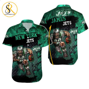 New York Jets Hawaiian Shirt NFL Football Custom Hawaiian Shirt for Men Women Gift For Fans 25 SeratyArt