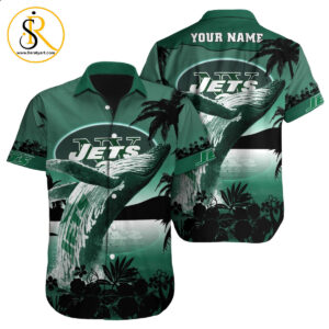 New York Jets Hawaiian Shirt NFL Football Custom Hawaiian Shirt for Men Women Gift For Fans 30 SeratyArt