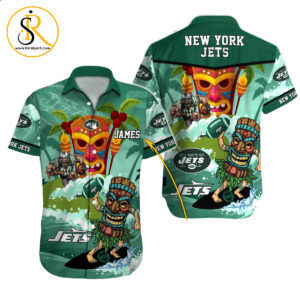 New York Jets Hawaiian Shirt NFL Football Custom Hawaiian Shirt for Men Women Gift For Fans 32 SeratyArt