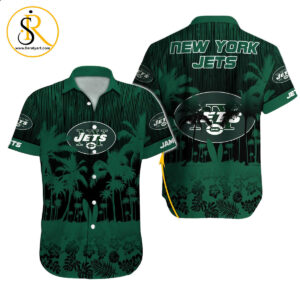 New York Jets Hawaiian Shirt NFL Football Custom Hawaiian Shirt for Men Women Gift For Fans 34 SeratyArt