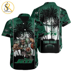 New York Jets Hawaiian Shirt NFL Football Custom Hawaiian Shirt for Men Women Gift For Fans 35 SeratyArt