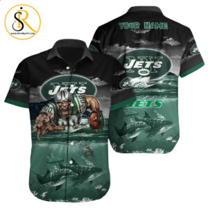 New York Jets Hawaiian Shirt NFL Football Custom Hawaiian Shirt for Men Women Gift For Fans 43 SeratyArt