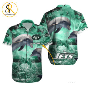 New York Jets Hawaiian Shirt NFL Football Custom Hawaiian Shirt for Men Women Gift For Fans 45 SeratyArt