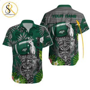 New York Jets Hawaiian Shirt NFL Football Custom Hawaiian Shirt for Men Women Gift For Fans 53 SeratyArt