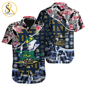 Notre Dame Fighting Irish NCAA Hawaiian Shirt Custom Hawaii Shirt for Men Women Gift for Fans 16 SeratyArt