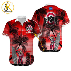 Ohio State Buckeyes NCAA Hawaiian Shirt Custom Hawaii Shirt for Men Women Gift for Fans 12 SeratyArt