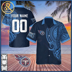 Personalize NFL Tennessee Titans Polynesian Tattoo Design Hawaiian Shirt Summer Aloha Shirt For Men Women SeratyArt