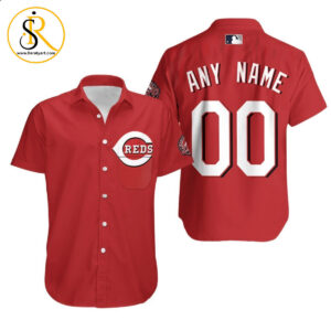 Personalized Cincinnati Reds Any Name 00 Majestic 2020 Team Red Jersey Inspired Style Hawaiian Shirt Aloha Shirt for Men Women SeratyArt