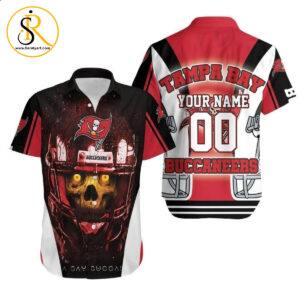 Personalized Tampa Bay Buccaneers Hawaiian Graphic Print Short Sleeve Hawaiian Shirt Aloha Shirt for Men Women SeratyArt