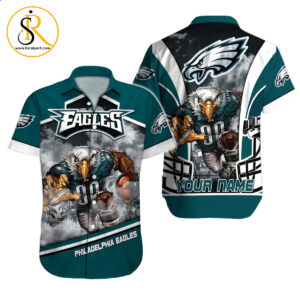 Philadelphia Eagles Hawaiian Shirt NFL Football Custom Hawaiian Shirt for Men Women Gift For Fans 10 SeratyArt