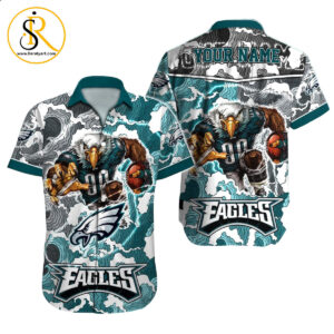 Philadelphia Eagles Hawaiian Shirt NFL Football Custom Hawaiian Shirt for Men Women Gift For Fans 11 SeratyArt