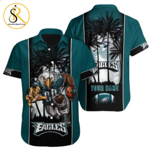 Philadelphia Eagles Hawaiian Shirt NFL Football Custom Hawaiian Shirt for Men Women Gift For Fans 22 SeratyArt