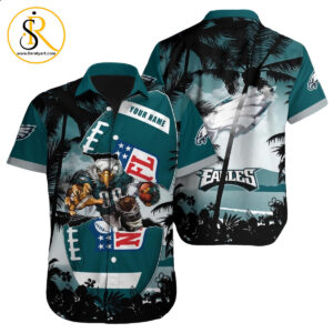Philadelphia Eagles Hawaiian Shirt NFL Football Custom Hawaiian Shirt for Men Women Gift For Fans 23 SeratyArt