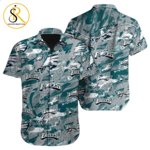 Philadelphia Eagles Hawaiian Shirt NFL Football Custom Hawaiian Shirt for Men Women Gift For Fans 27 SeratyArt