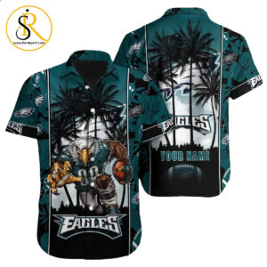 Philadelphia Eagles Hawaiian Shirt NFL Football Custom Hawaiian Shirt for Men Women Gift For Fans 35 SeratyArt