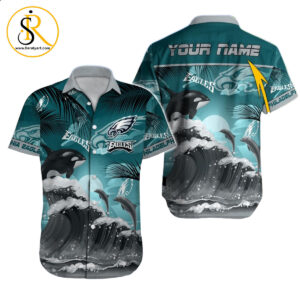 Philadelphia Eagles Hawaiian Shirt NFL Football Custom Hawaiian Shirt for Men Women Gift For Fans 4 SeratyArt