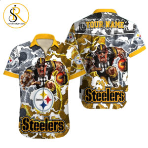 Pittsburgh Steelers Hawaiian Shirt NFL Football Custom Hawaiian Shirt for Men Women Gift For Fans 11 SeratyArt