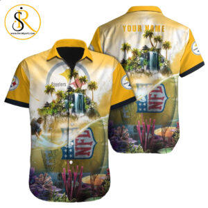 Pittsburgh Steelers Hawaiian Shirt NFL Football Custom Hawaiian Shirt for Men Women Gift For Fans 16 SeratyArt