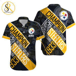 Pittsburgh Steelers Hawaiian Shirt NFL Football Custom Hawaiian Shirt for Men Women Gift For Fans 17 SeratyArt