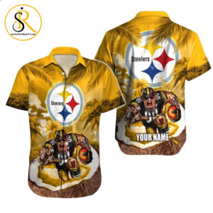Pittsburgh Steelers Hawaiian Shirt NFL Football Custom Hawaiian Shirt for Men Women Gift For Fans 20 SeratyArt