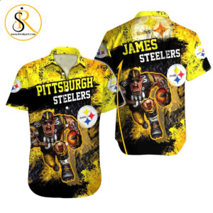 Pittsburgh Steelers Hawaiian Shirt NFL Football Custom Hawaiian Shirt for Men Women Gift For Fans 25 SeratyArt