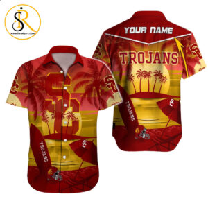 USC Trojans NCAA Hawaiian Shirt Custom Hawaii Shirt for Men Women Gift for Fans 14 SeratyArt