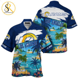 los angeles rams nfl customized summer Hawaiian Shirt Aloha Shirt for Men Women SeratyArt