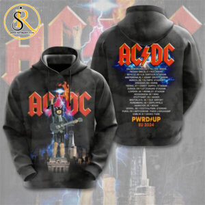 ACDC PWR Up EU Tour Music 2024 3D Hoodie SeratyArt
