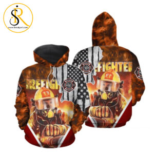 Amzing Us Firefighter 3D Hoodie SeratyArt