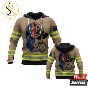 Australian Firefighter 3D Hoodie SeratyArt