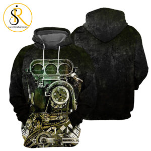 Black Drag Racing 3D All Over Printed Shirt SeratyArt