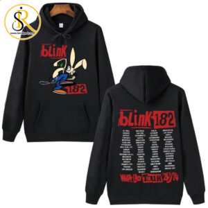Blink 182 World Tour 2024 Hoodie Man Woman Hip Hop Unisex Shirt SeratyArt