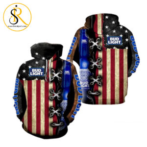 Bud Light American Flag For Men And Women 3D Hoodie SeratyArt